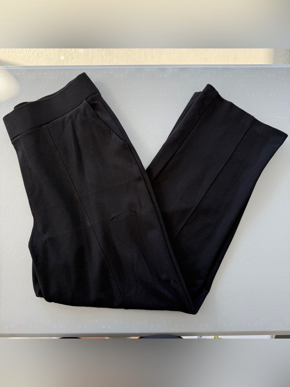 Matty M Size XL Black  Stretch Knit Work / Dress Pants